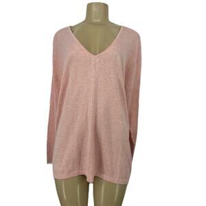 J. Jill XL Women Pullover V-neck Sweater Cotton Blend Relaxed Fit O7